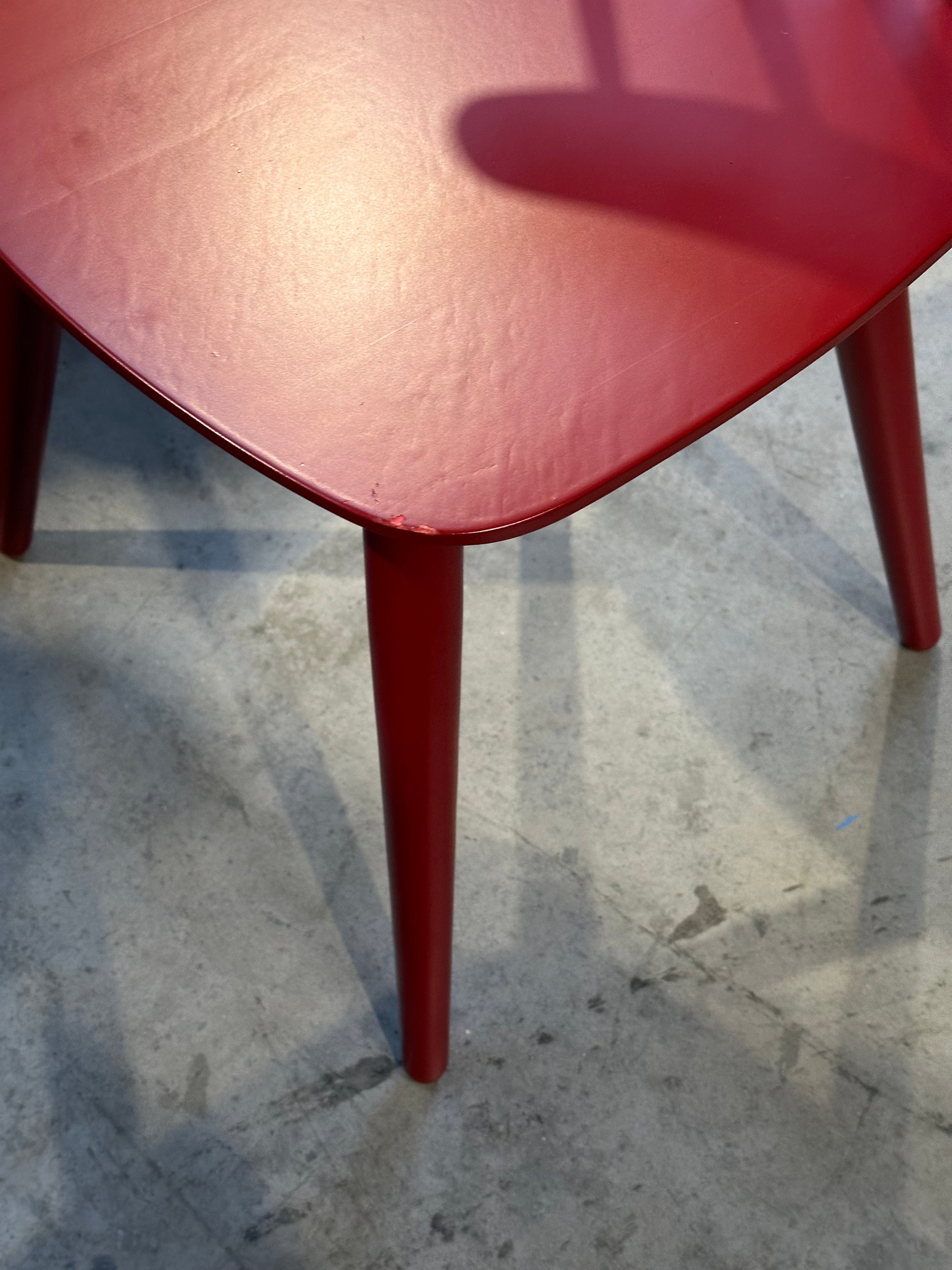 John Lewis Spindle Dining Chair, Set of 2, FSC-Certified (Beech Wood) Deep Red