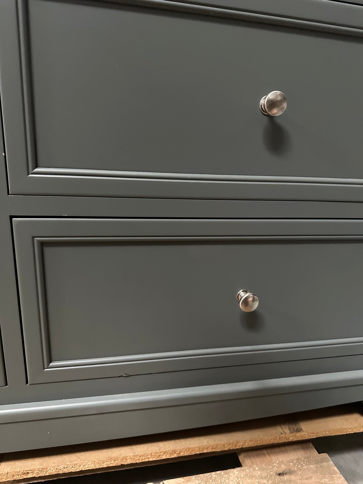 John Lewis St Ives 7 Drawer Chest white 3+4 Green
