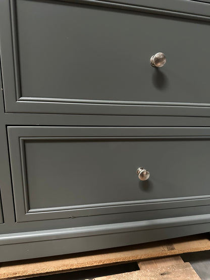 John Lewis St Ives 7 Drawer Chest white 3+4 Green