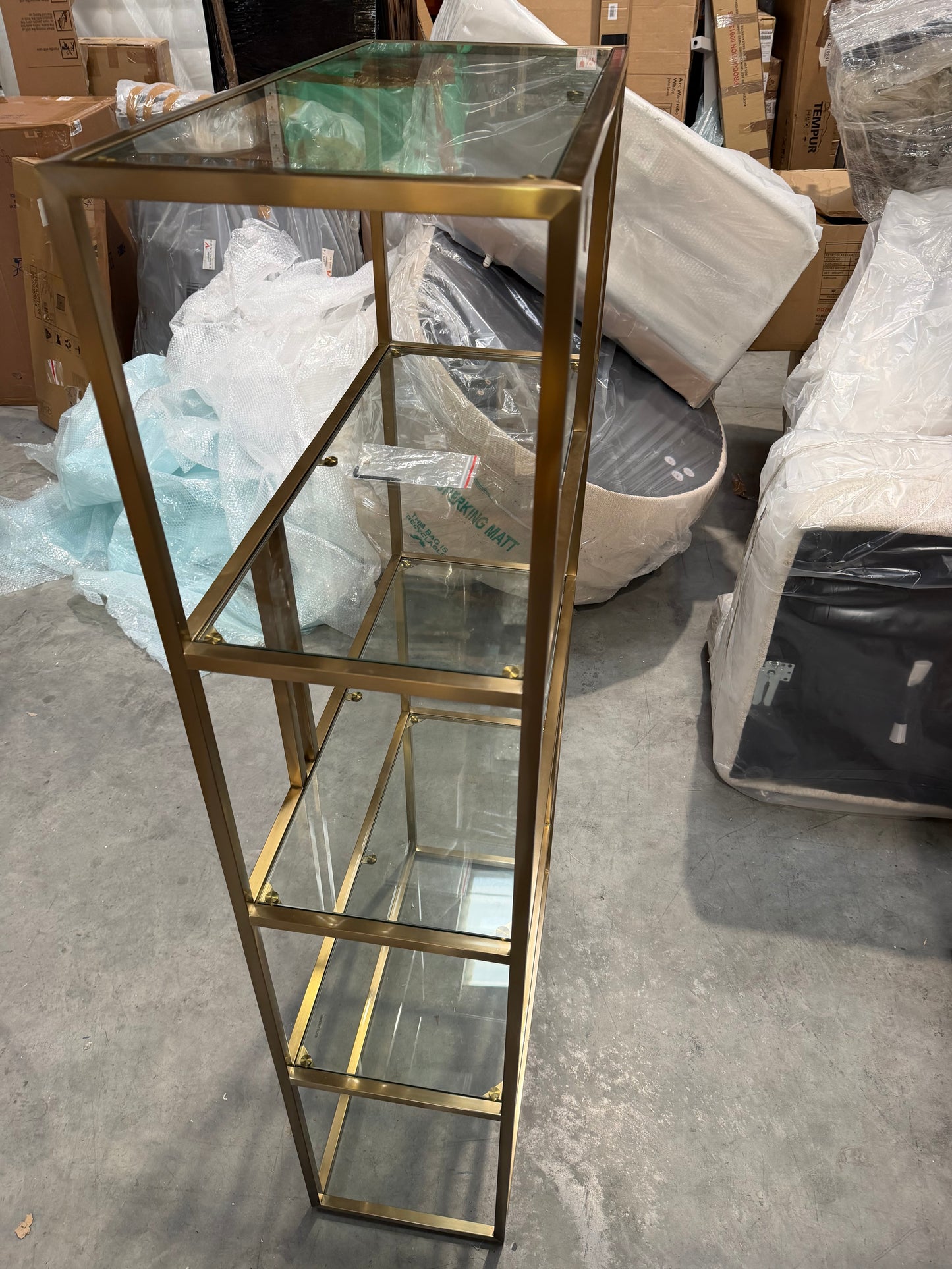 John Lewis Langham Bookcase, Brass