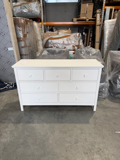 John Lewis Chest of Drawer White Wilton 7 Drawer Chest
