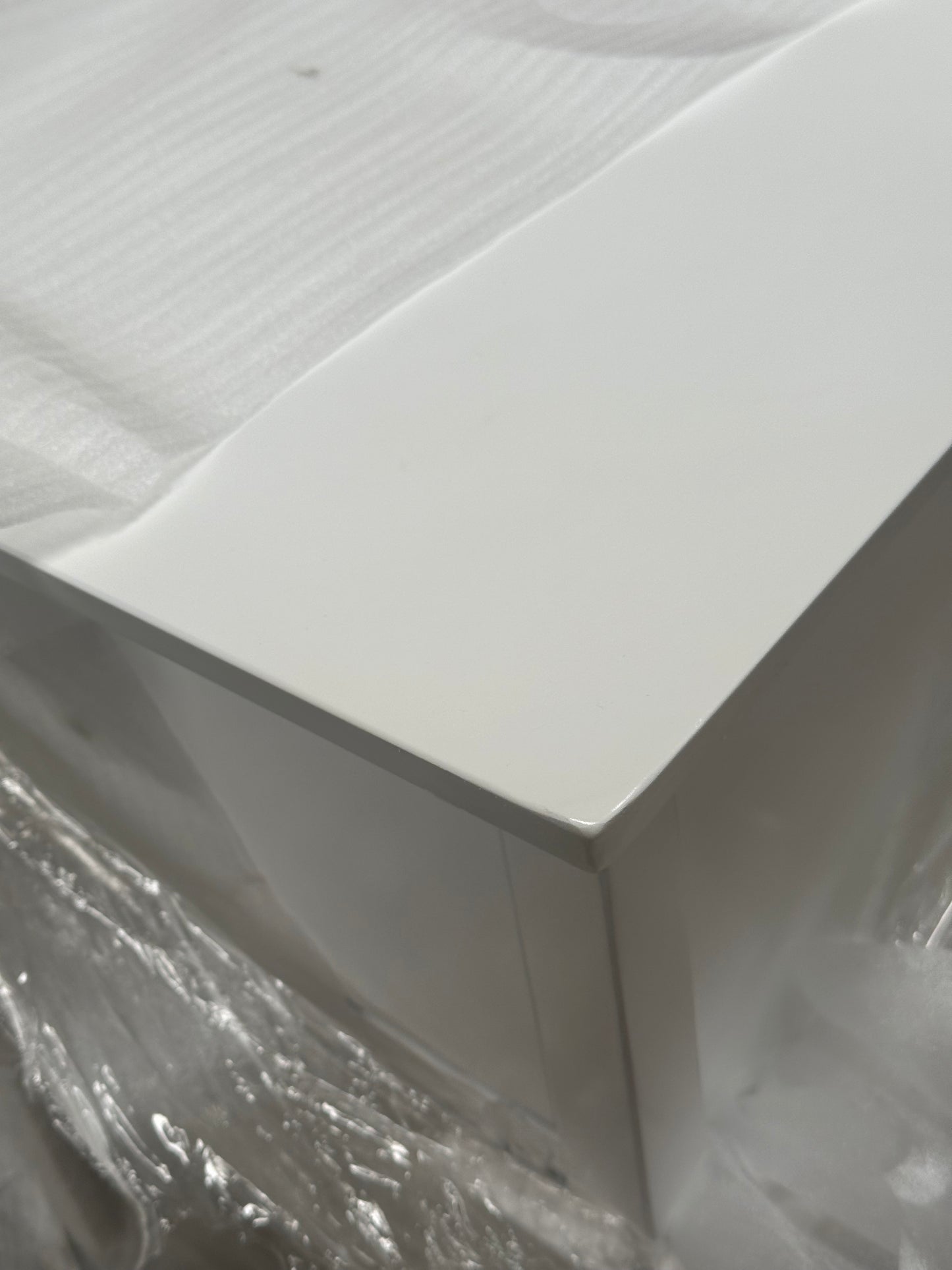 John Lewis Wilton 2 Drawer Bedside Cabinet White