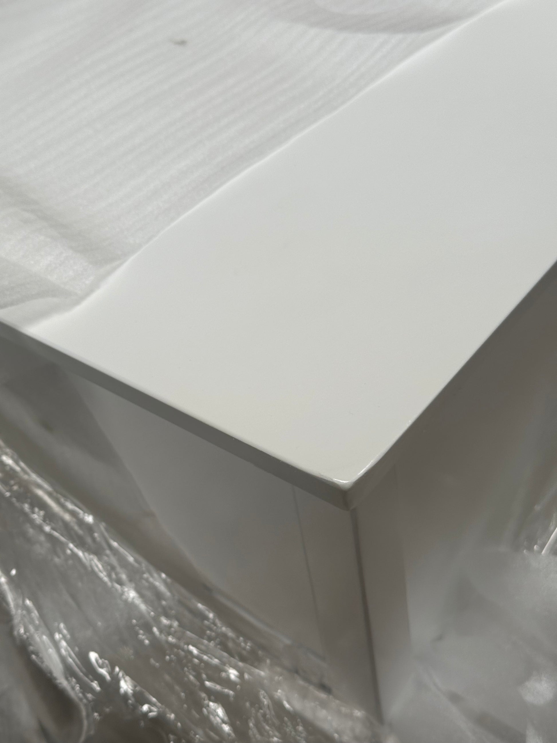 John Lewis Wilton 2 Drawer Bedside Cabinet White