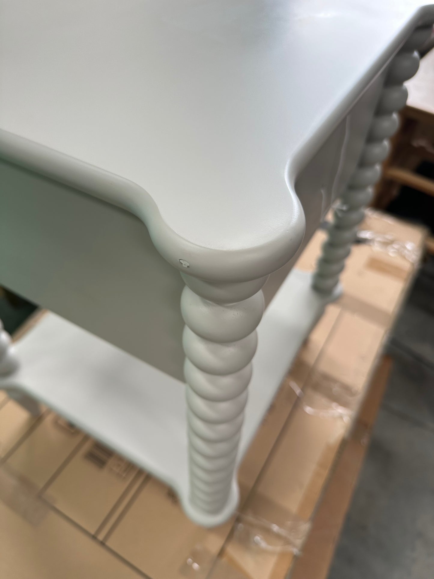 John Lewis Bobbin 1 Drawer Bedside Table Grey