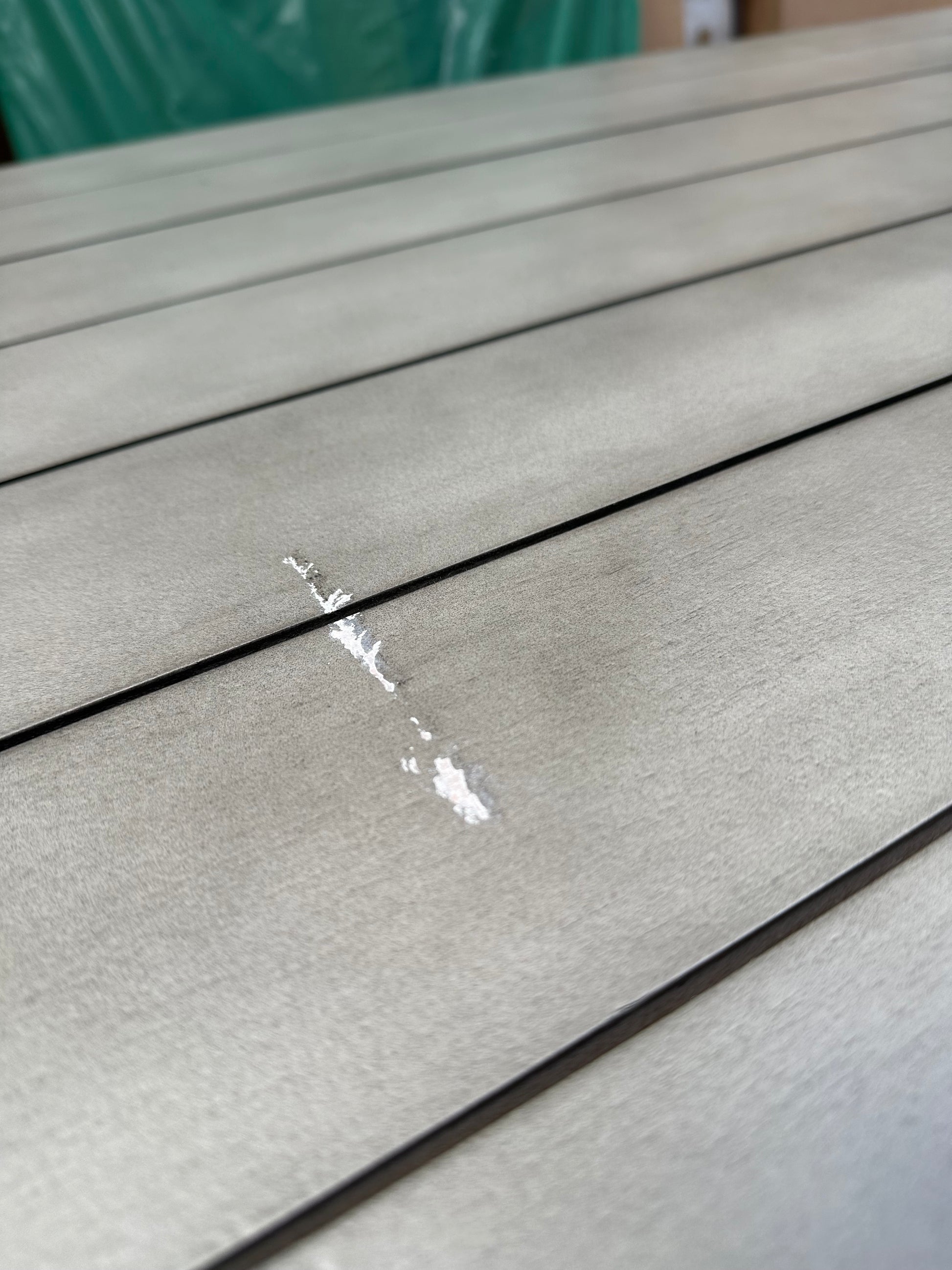 Gallery Direct Taranto 8-Seater Rectangular Acacia Wood Garden Dining Table, Grey