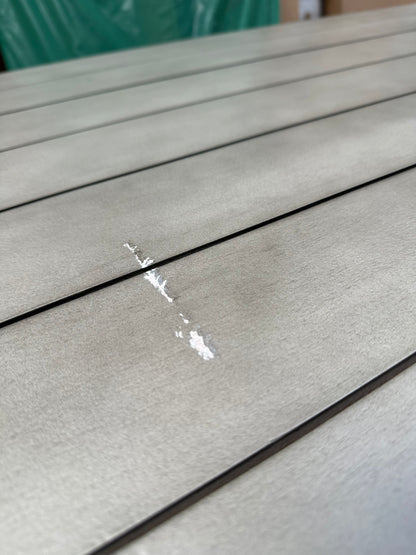 Gallery Direct Taranto 8-Seater Rectangular Acacia Wood Garden Dining Table, Grey