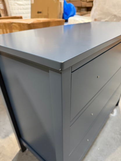 John Lewis Wilton 3 Drawer Chest, Denim Blue
