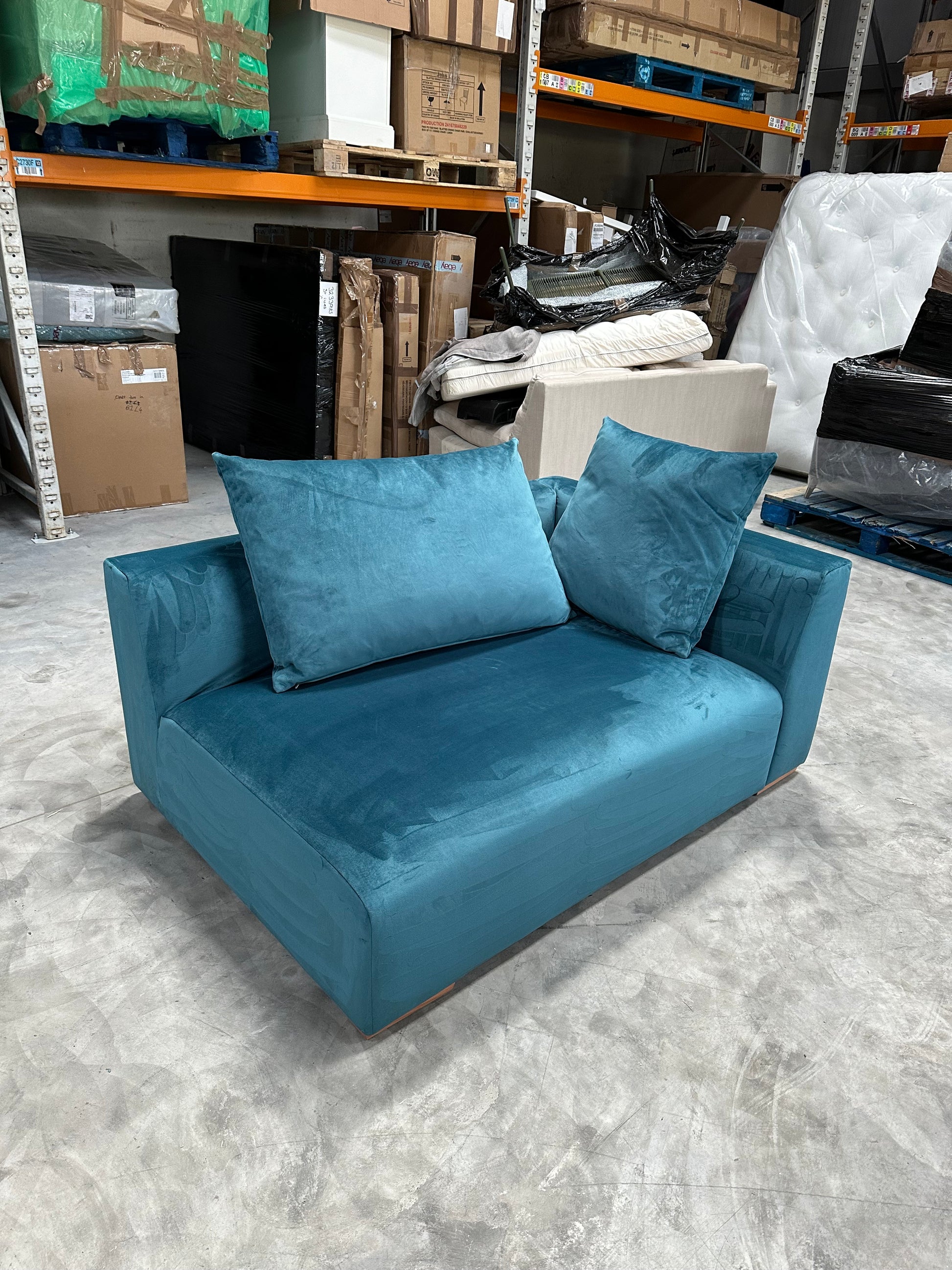 John Lewis Tokyo RHF Grand Modular Arm Unit In Velvet Teal
