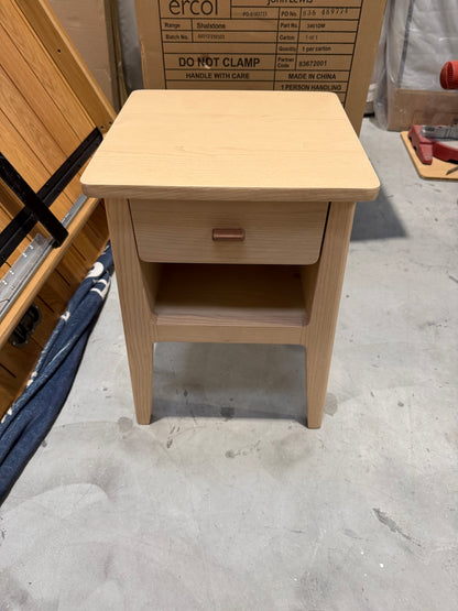 John Lewis Arbor 1 Drawer Bedside Table, Natural