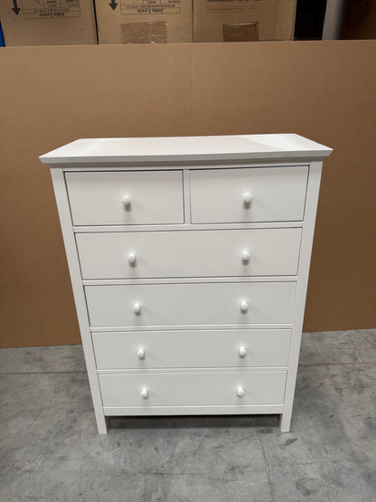 John Lewis Chest of Drawers 6 Drawer Chest White list