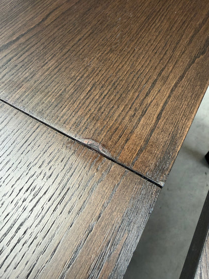 John Lewis Notch Extending 4-6 Seater Round Dining Table, Dark Stain