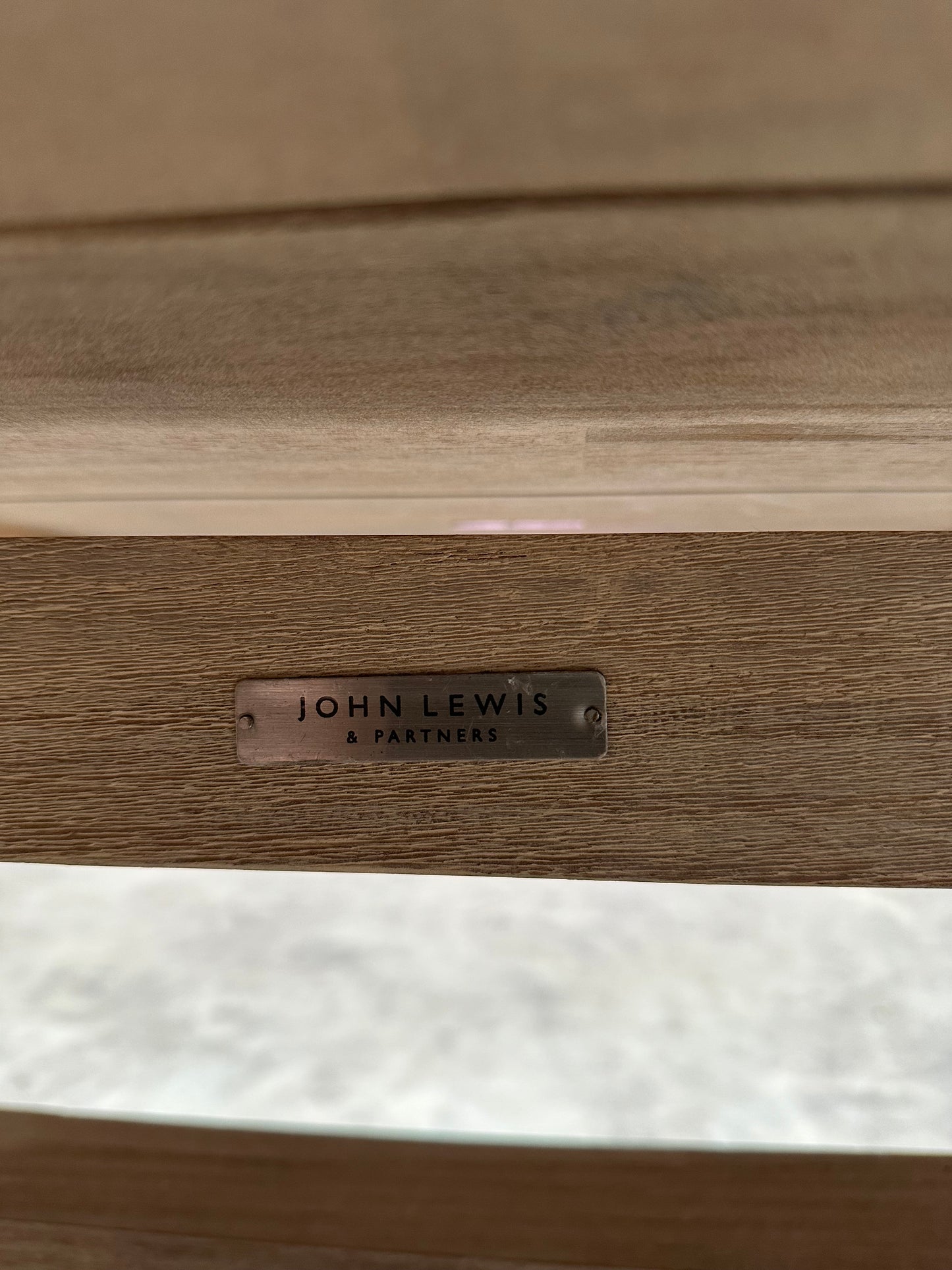 John Lewis Burford Rectangular Garden Dining Table, 190cm Natural