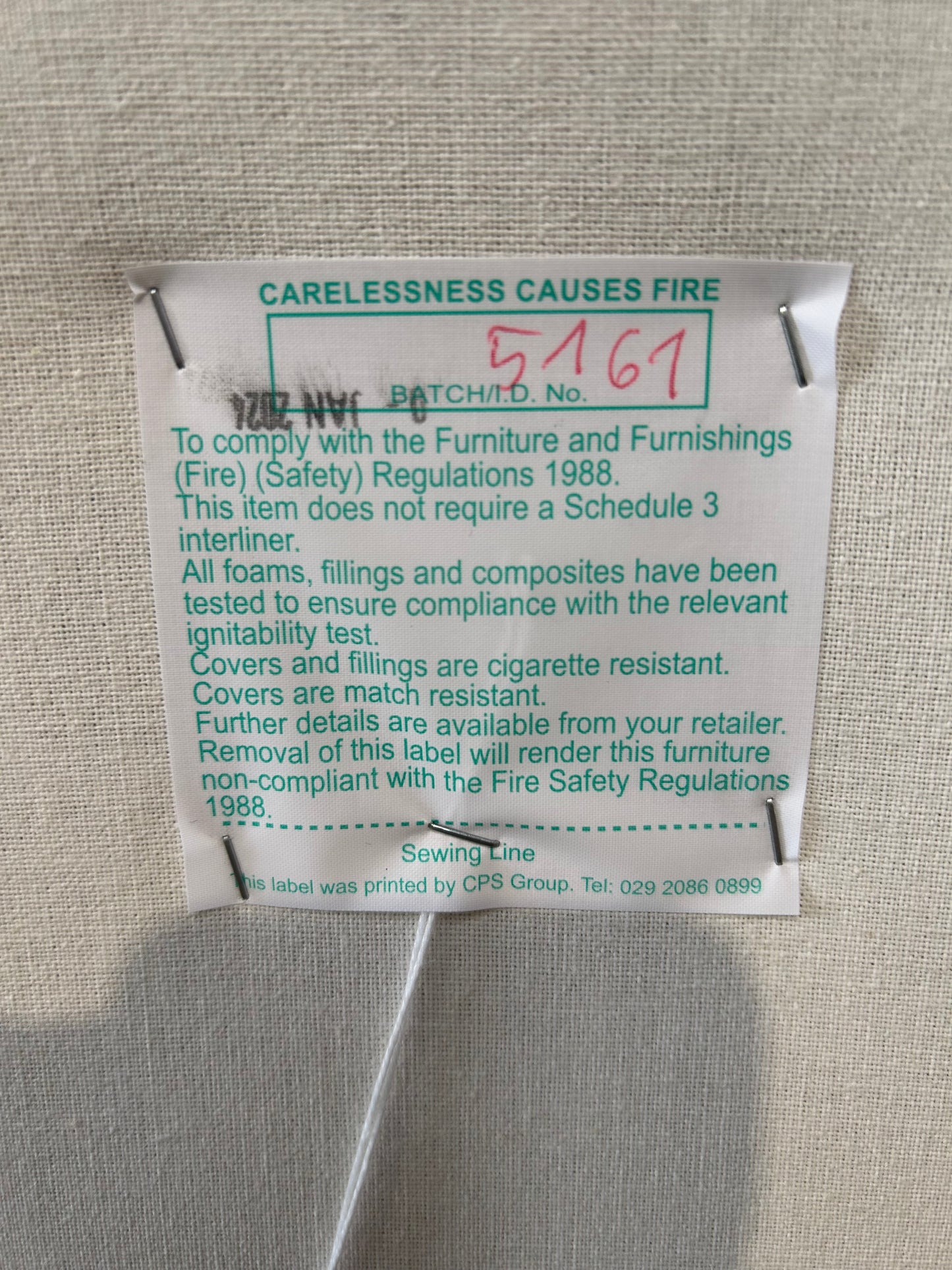 TEMPUR® Thornby Full Depth Headboard Tweed Grey King Size