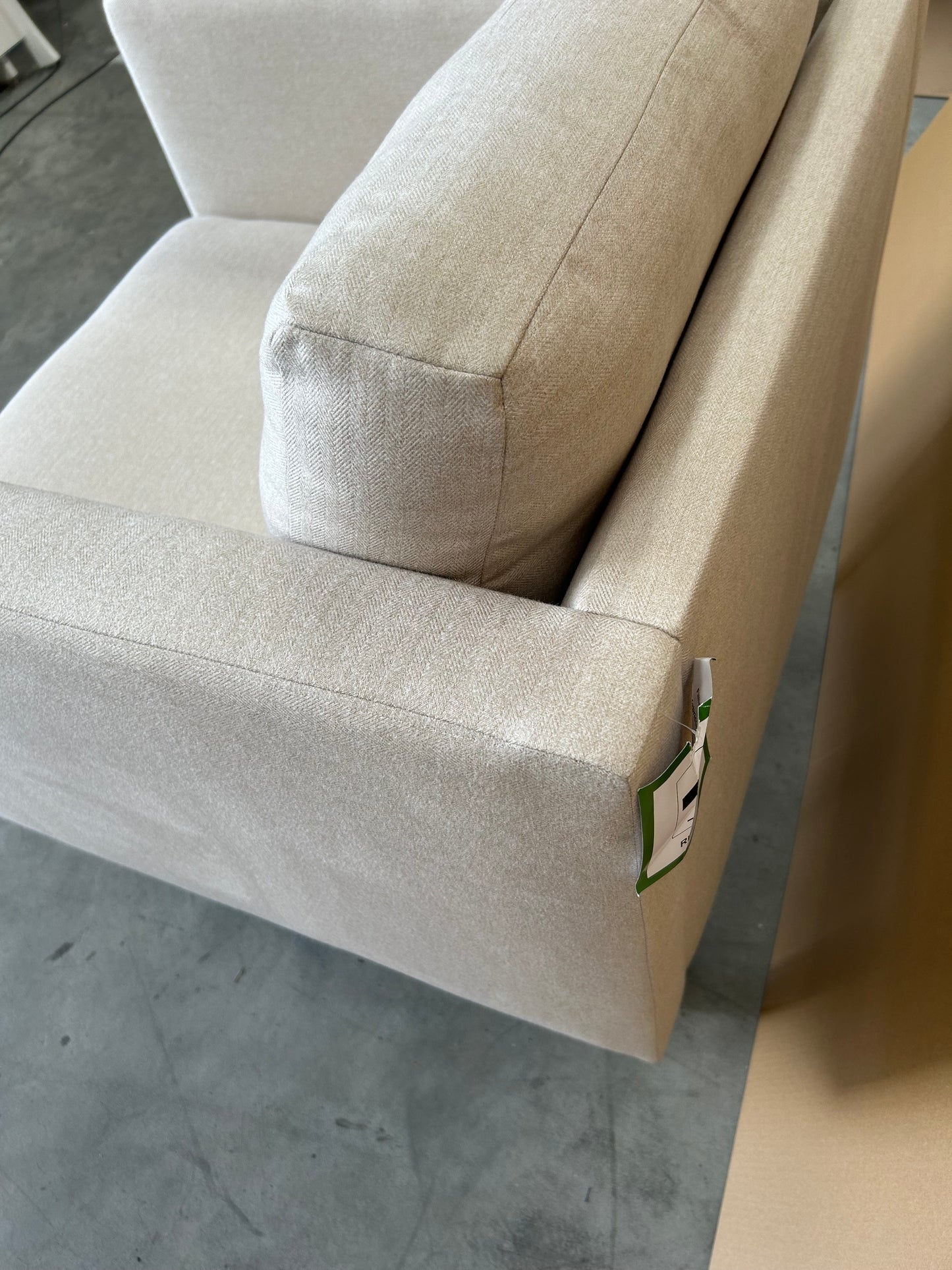 John Lewis Eavis Armchair Tweed Beige