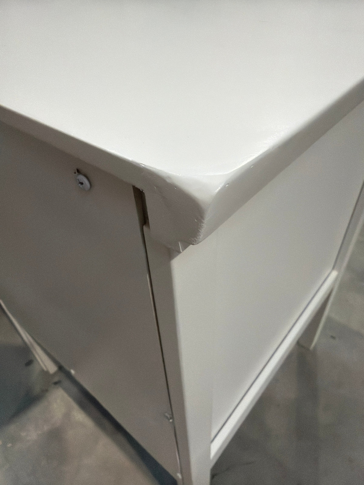 John Lewis Wilton 2 Drawer Bedside Storage Cabinet White
