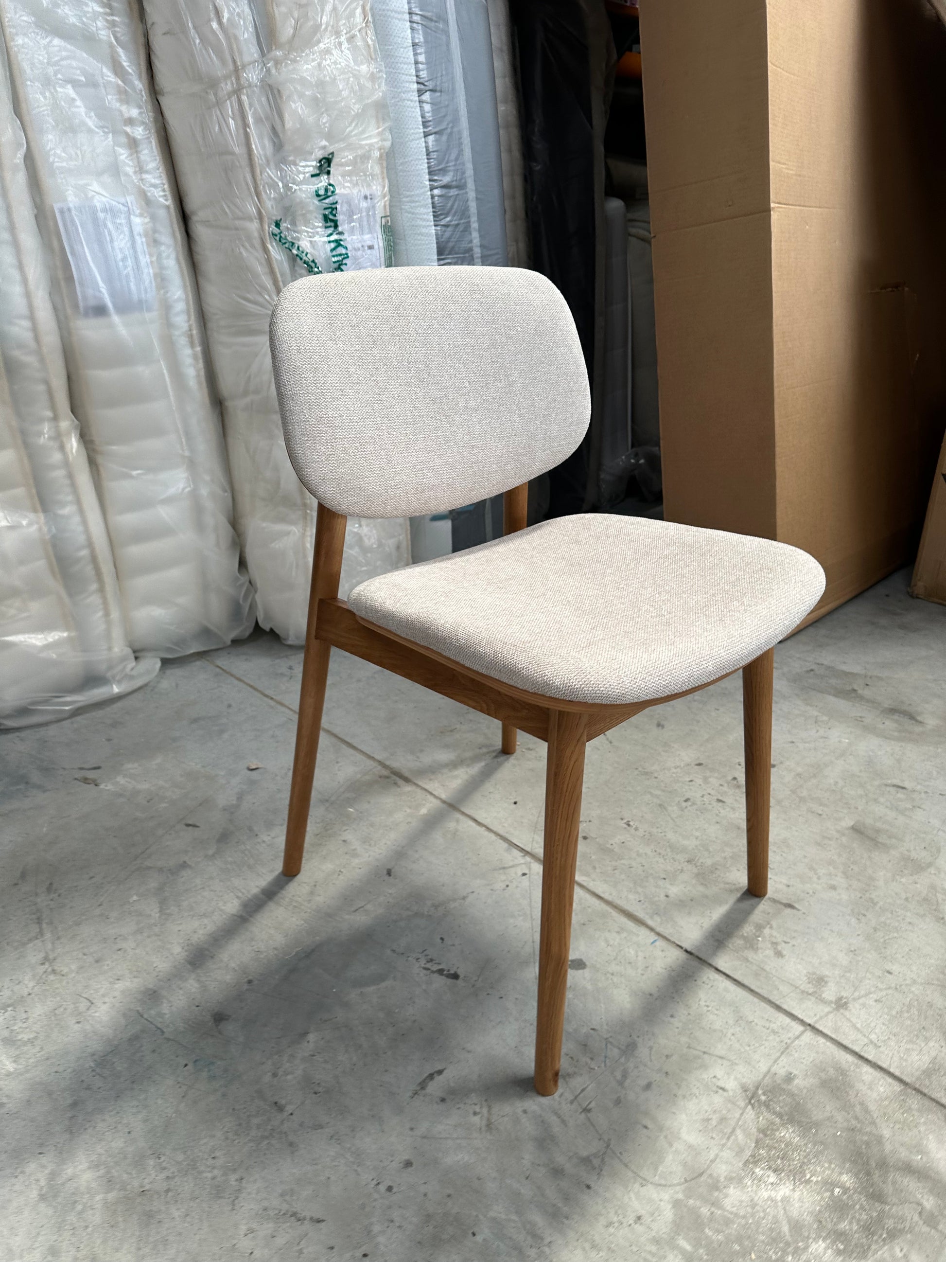 John Lewis Cara Dining Chair, Natural/ Oak