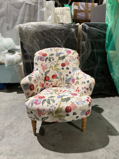 John Lewis Fireside Low Back Armchair, Light Leg