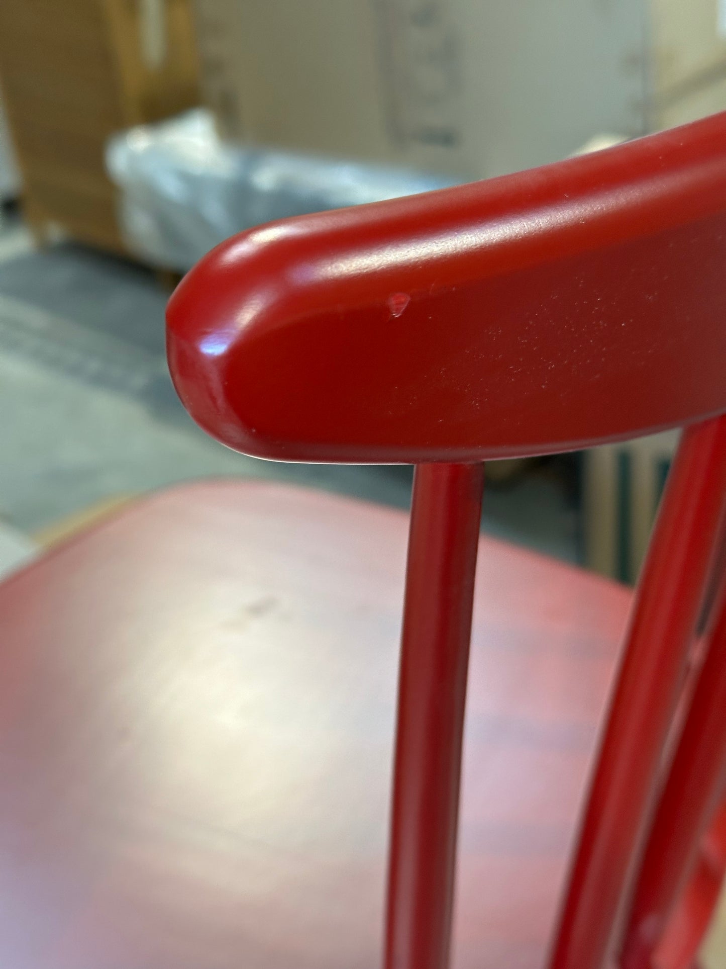 John Lewis Spindle Dining Chair, Set of 2, FSC-Certified (Beech Wood) Deep Red