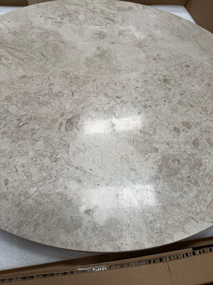 John Lewis Ritz Marble Dining Table, Brown