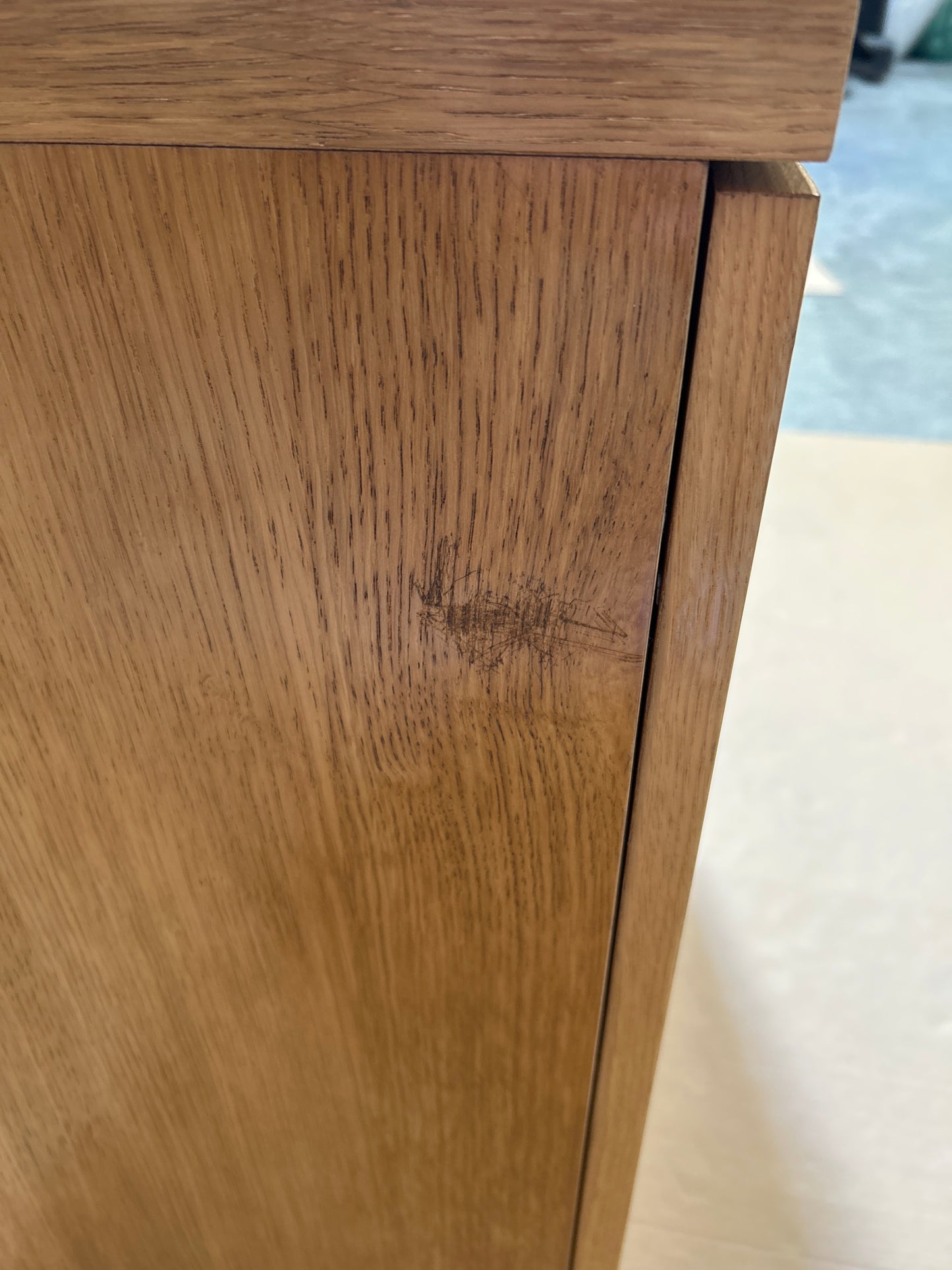 John Lewis Abacus Wide Storage Cupboard, FSC-Certified, (Oak Veneer)