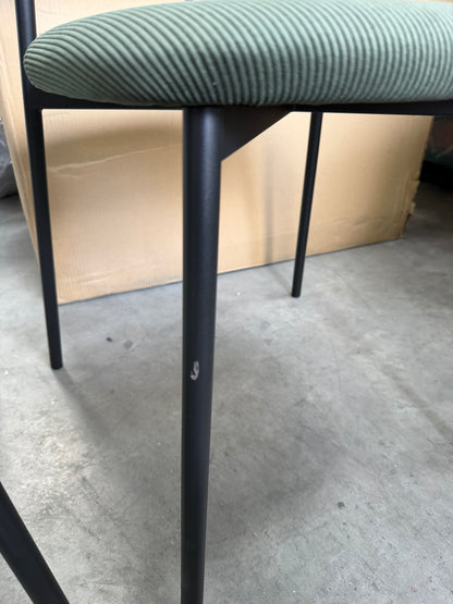 John Lewis ANYDAY Motion Corduroy Upholstered Dining Chairs, Set of 2, Green