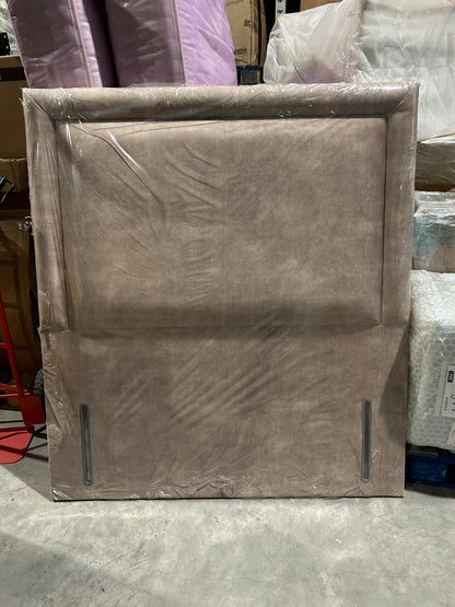 TEMPUR® Southwold Full Depth Upholstered Headboard, Double, Stone