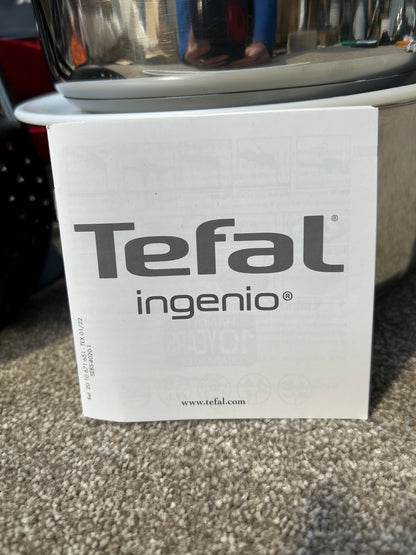 Tefal Ingenio Emotion Stainless Steel Pans, Lids & Utensils Set, 22 Piece