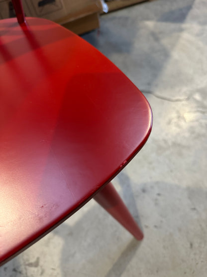 John Lewis Spindle Dining Chair, Set of 2, FSC-Certified (Beech Wood) Deep Red