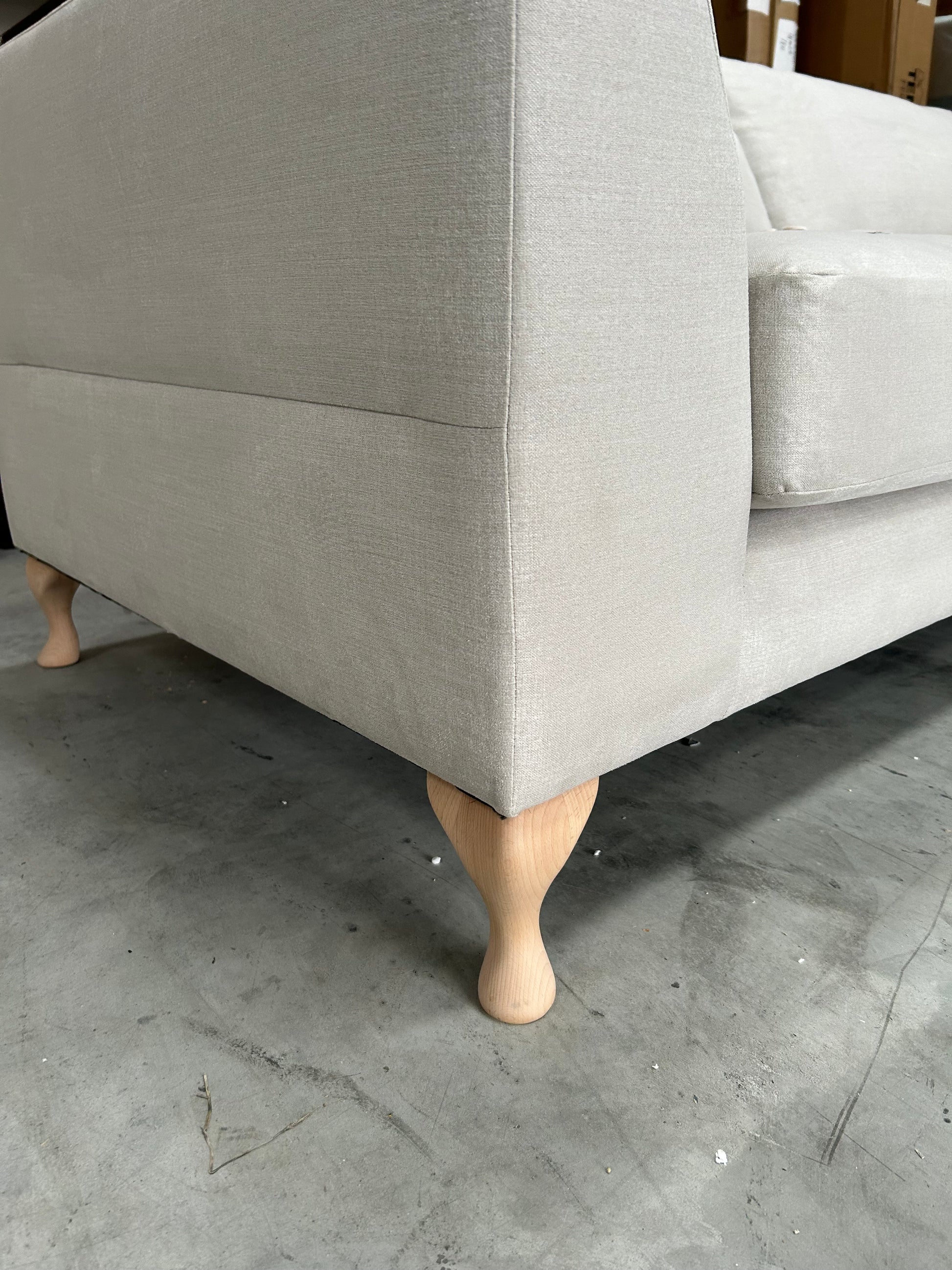 John Lewis Sofa Belgrave Large 3 Seater Linen Natural