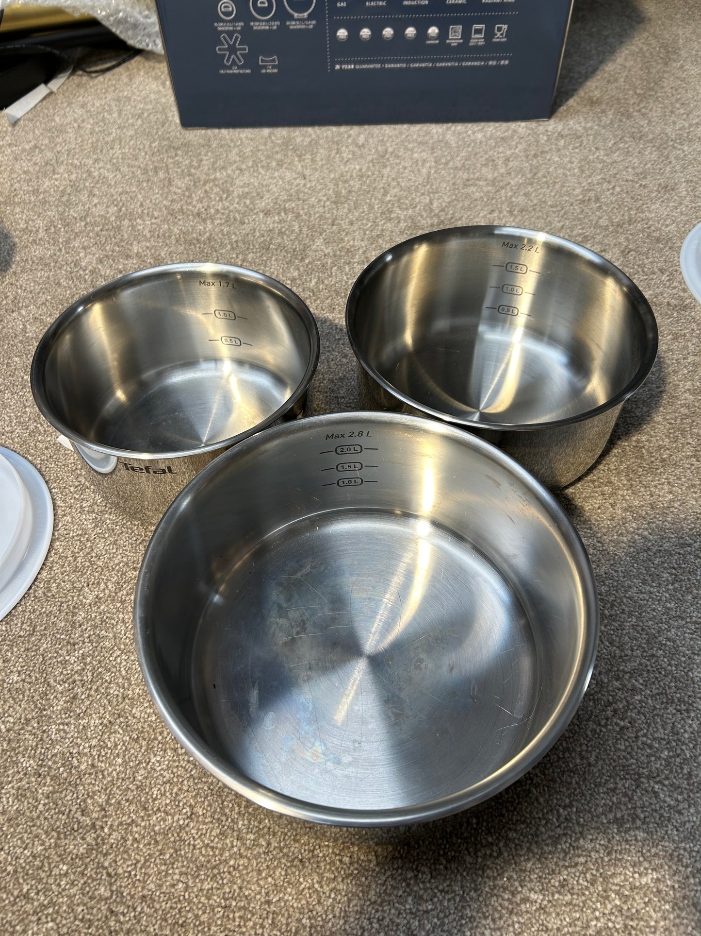 Tefal Ingenio SoLight Aluminium Non-Stick Pan Set, 8 Piece