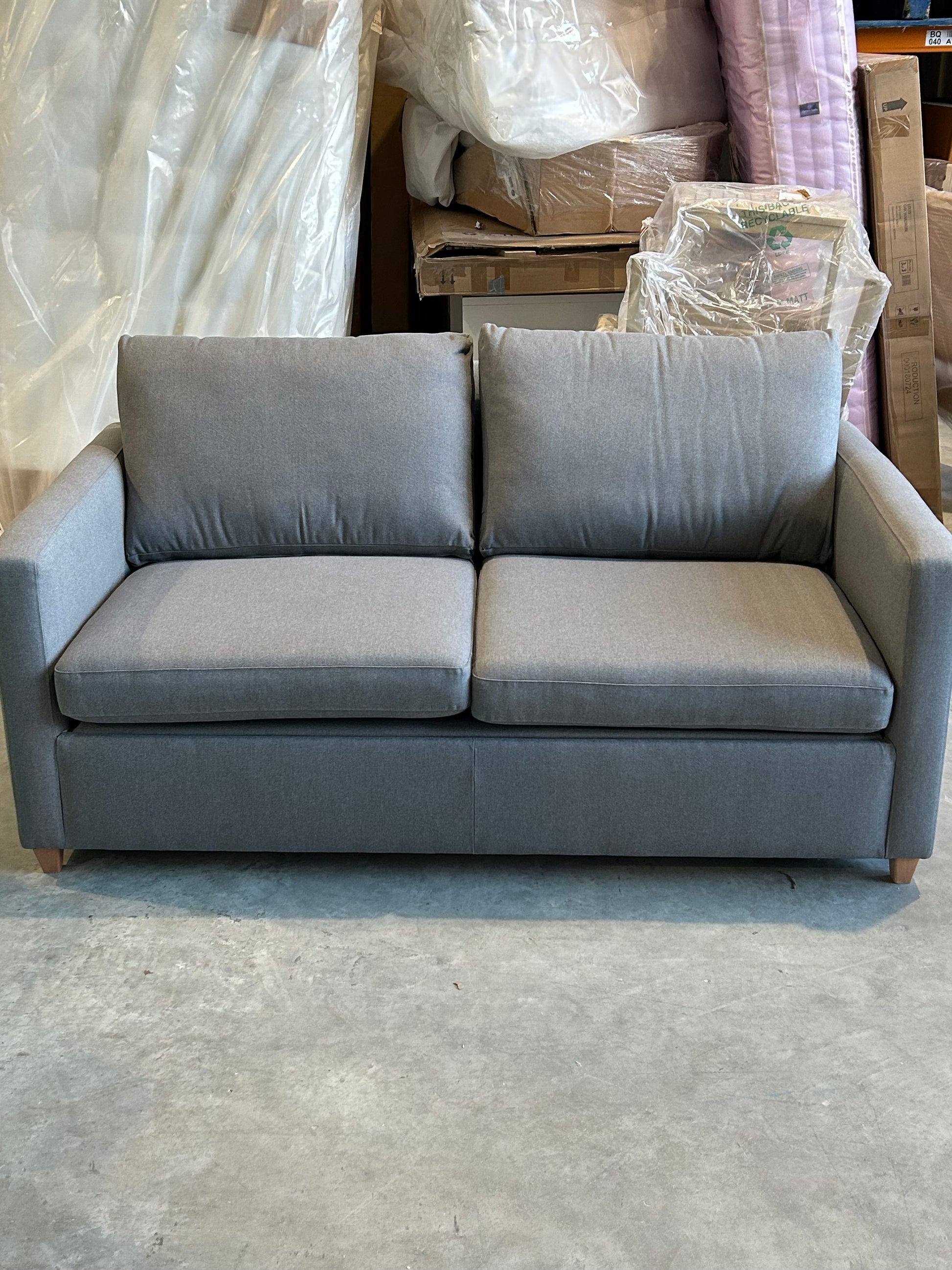 John Lewis Bailey II Double Sofa bed Soft Weave Steel