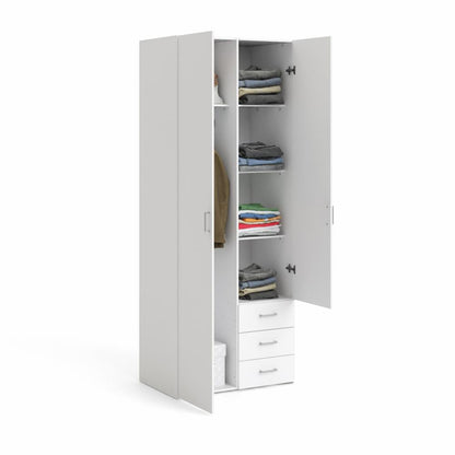 SPACE WARDROBE WITH 2 DOORS + 3 DRAWERS (200)