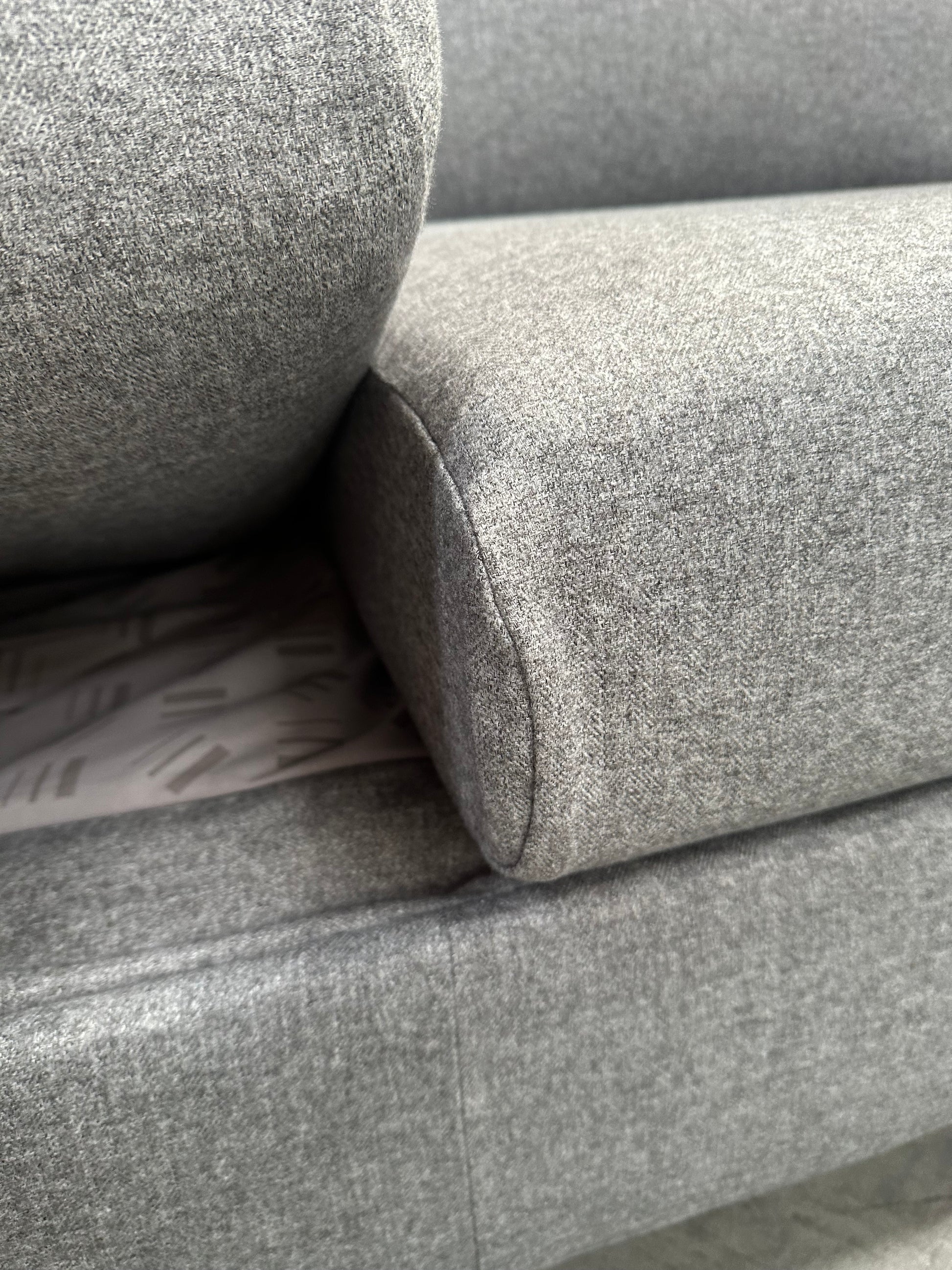 John Lewis Bailey II Medium Sofa Bed, Light Leg, Brushed Tweed Grey