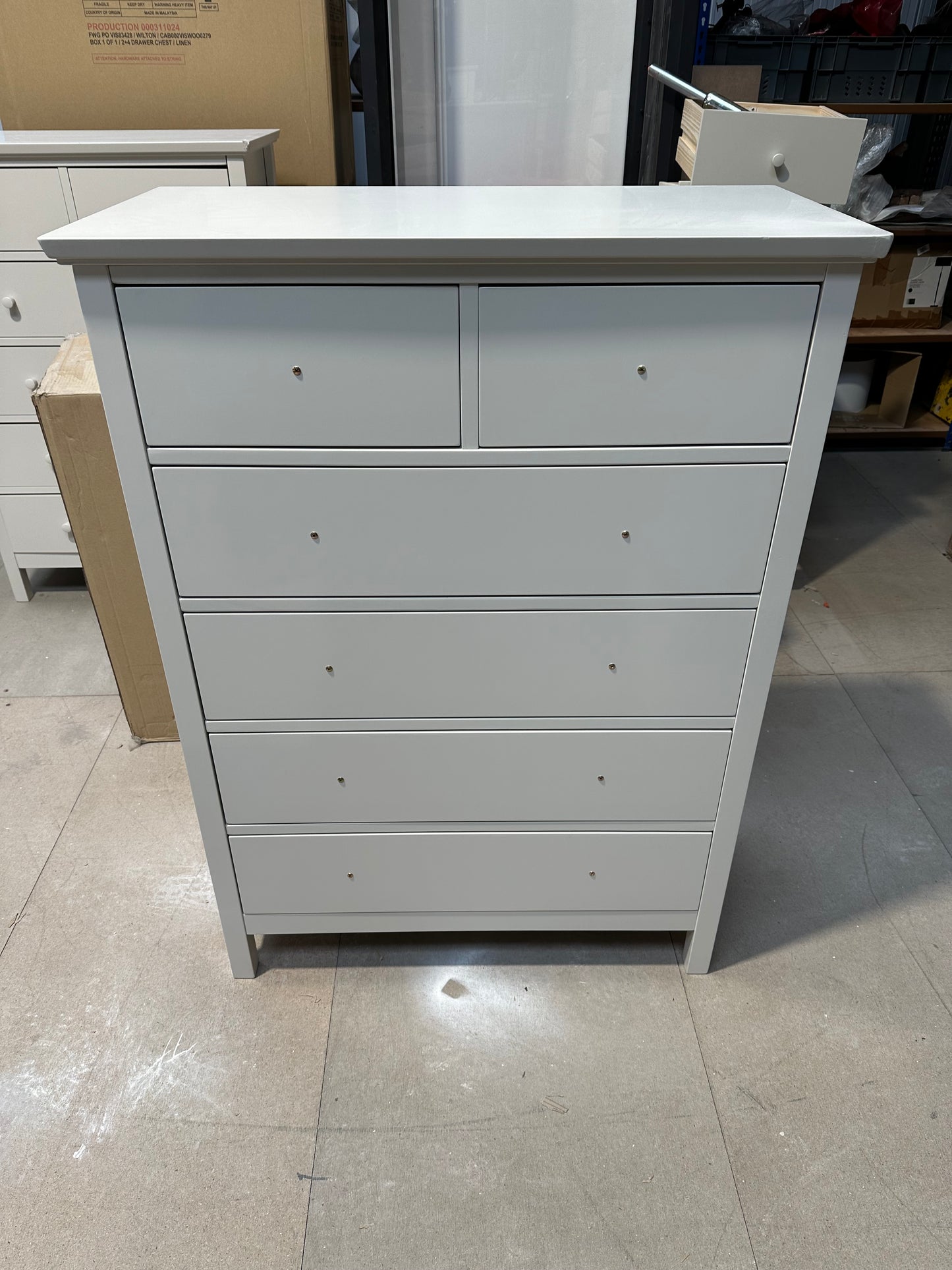 John Lewis Chest of Drawers Wilton 6 Linen