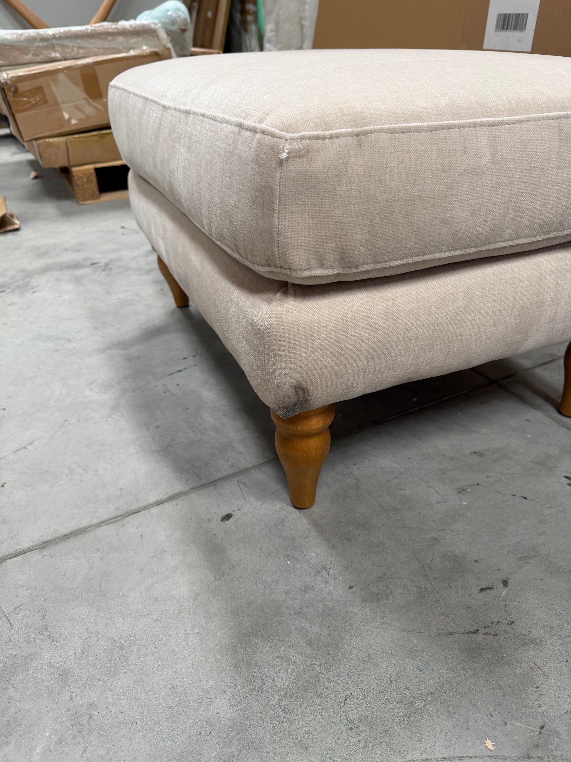 John Lewis Bailey II Footstool Aquaclean Titan Natural
