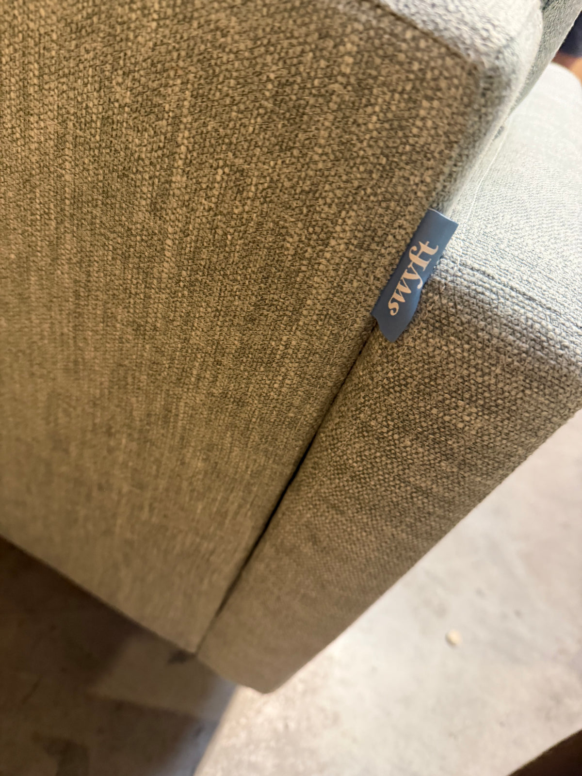 Swyft Linen 3 Seater Sofa Model 01  Seaglass
