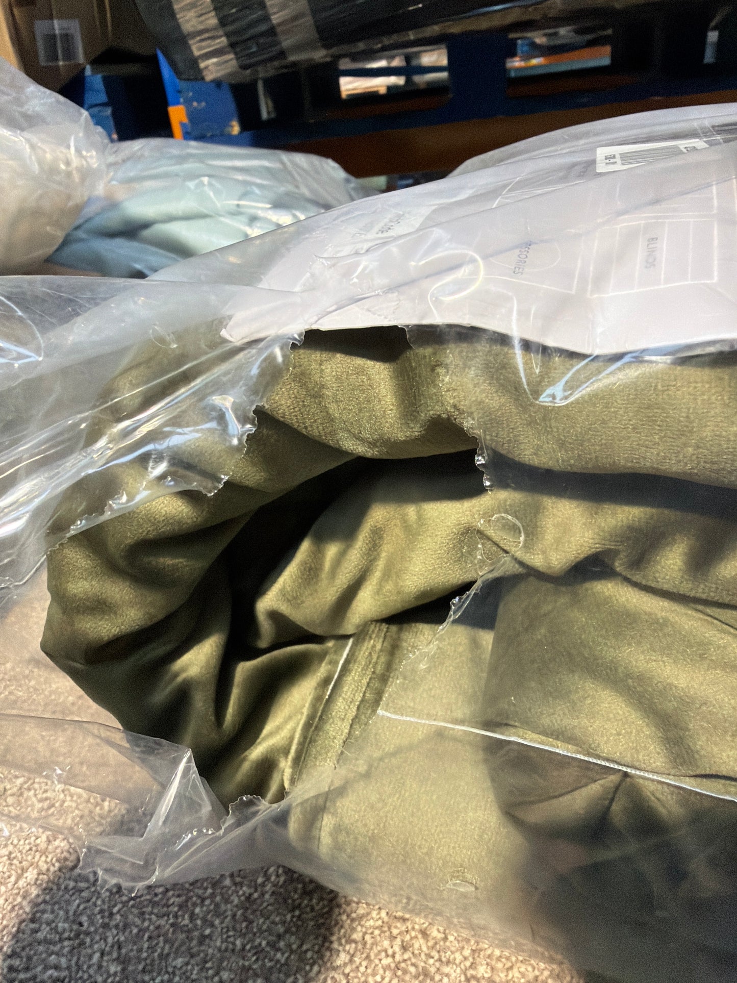 John Lewis Velvet Pair Lined Pencil Pleat Curtains, Khaki Green, W228 x Drop 274