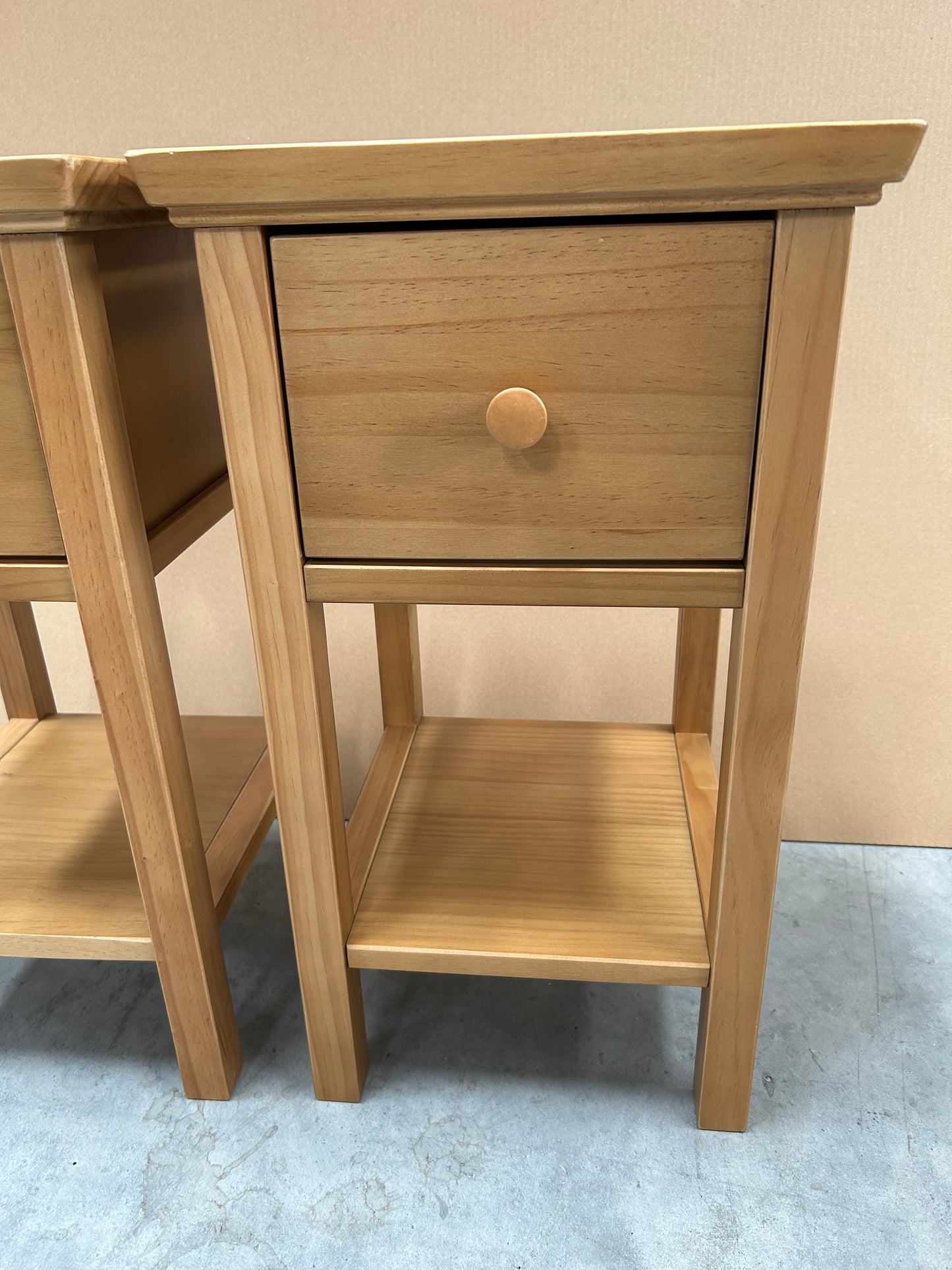 John Lewis Wilton Bedside Tables Set of 2 Natural