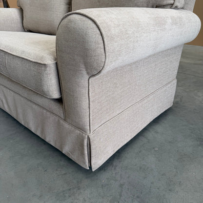 John Lewis Padstow II Medium 2 Seater Sofa Chunky Chenille Natural