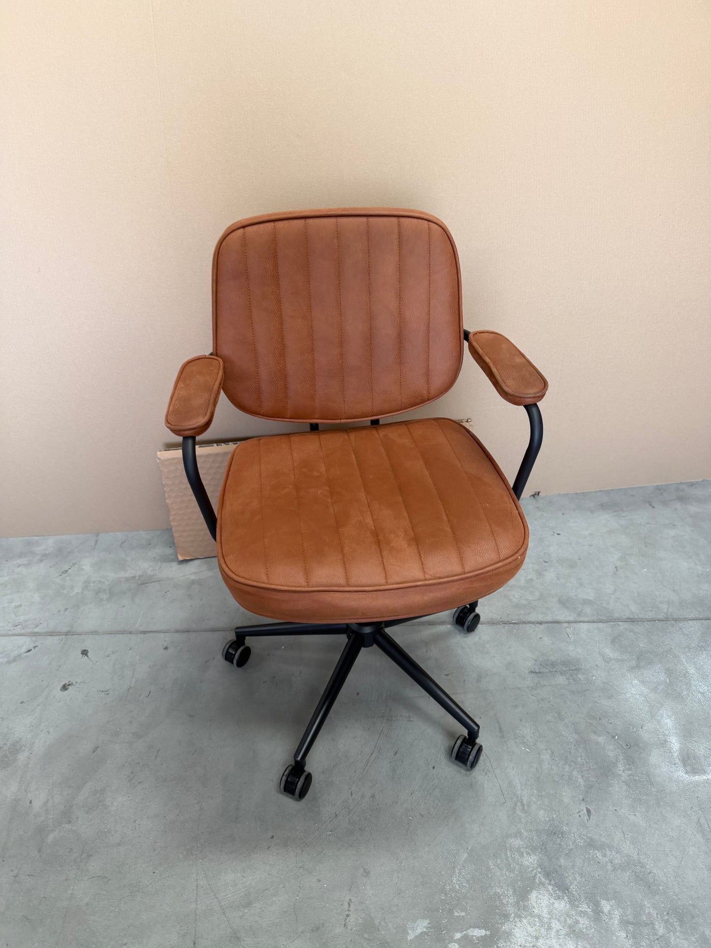 John Lewis Rowley Office Chair Whisky Brown
