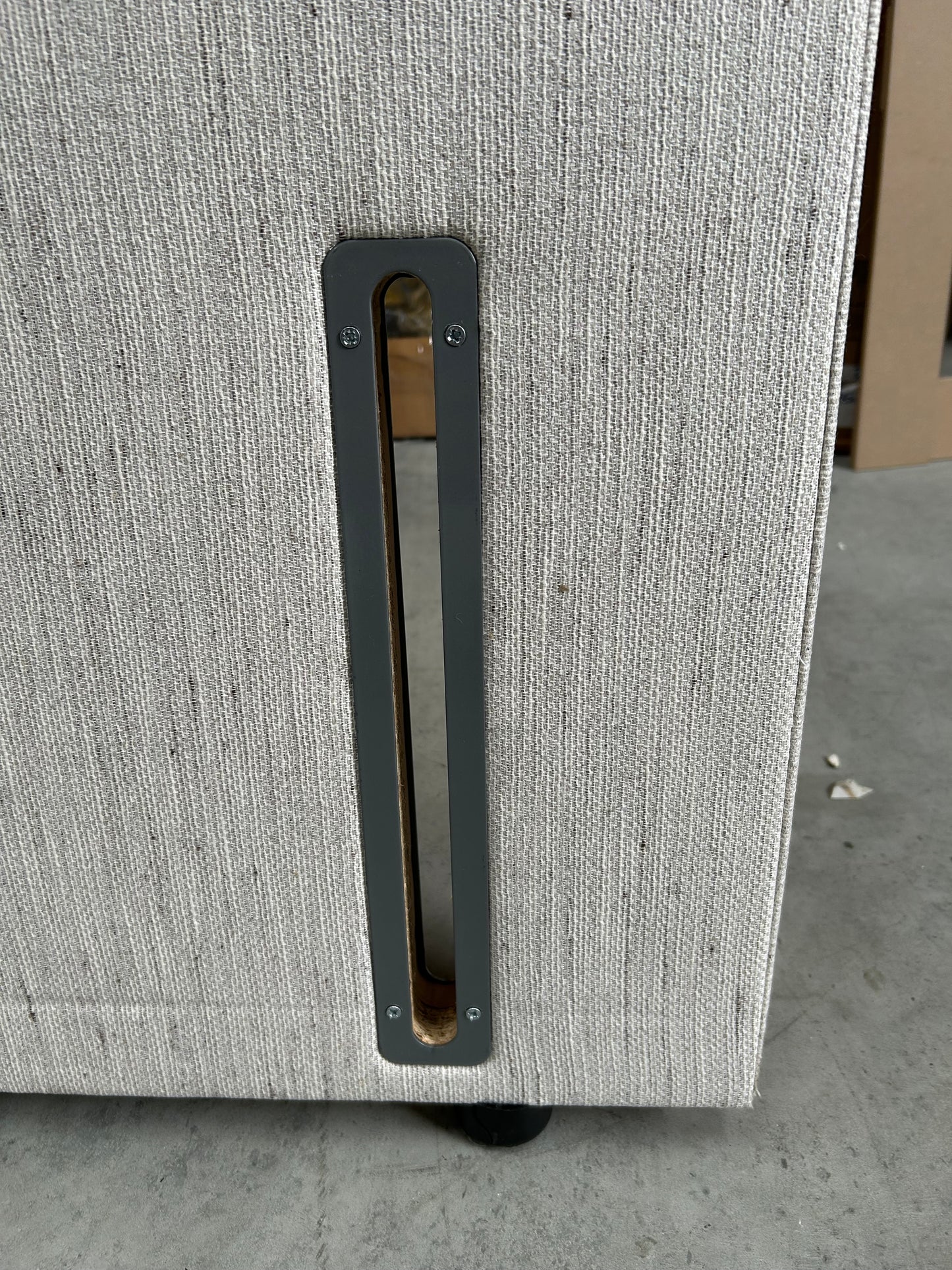 Vispring Juliet Full Depth Upholstered Headboard King Size Faux Suede Mink