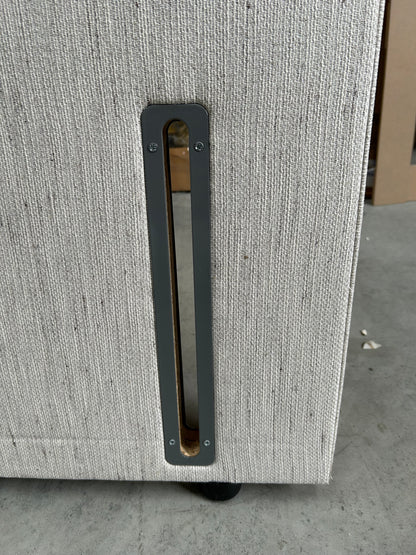 Vispring Juliet Full Depth Upholstered Headboard King Size Faux Suede Mink