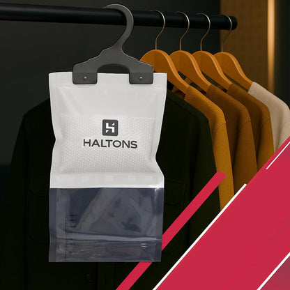 Wardrobe Dehumidifier 10 Pack Haltons Hanging Moisture Absorber Prevents Damp