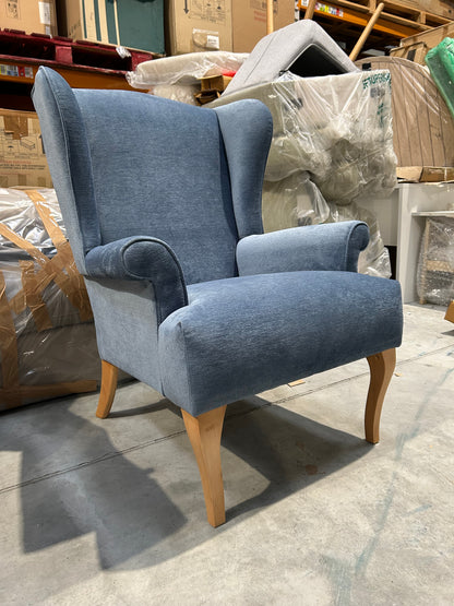 John Lewis Shaftesbury Armchair Aquaclean Titan Blue Parker Knoll