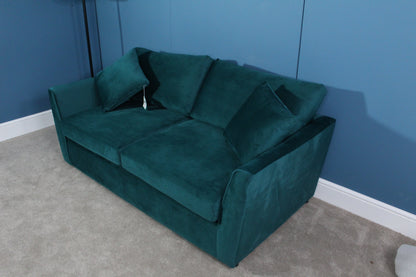 Bespoke Brook & Wilde  2.5 Seater Sofa Bed in Forest Green Velvet