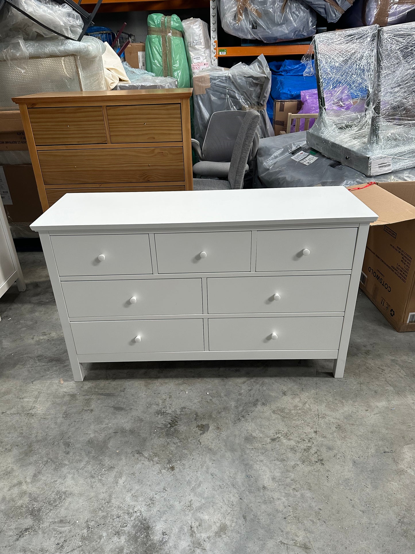 John Lewis Chest of Drawer White Wilton 7 Drawer Chest
