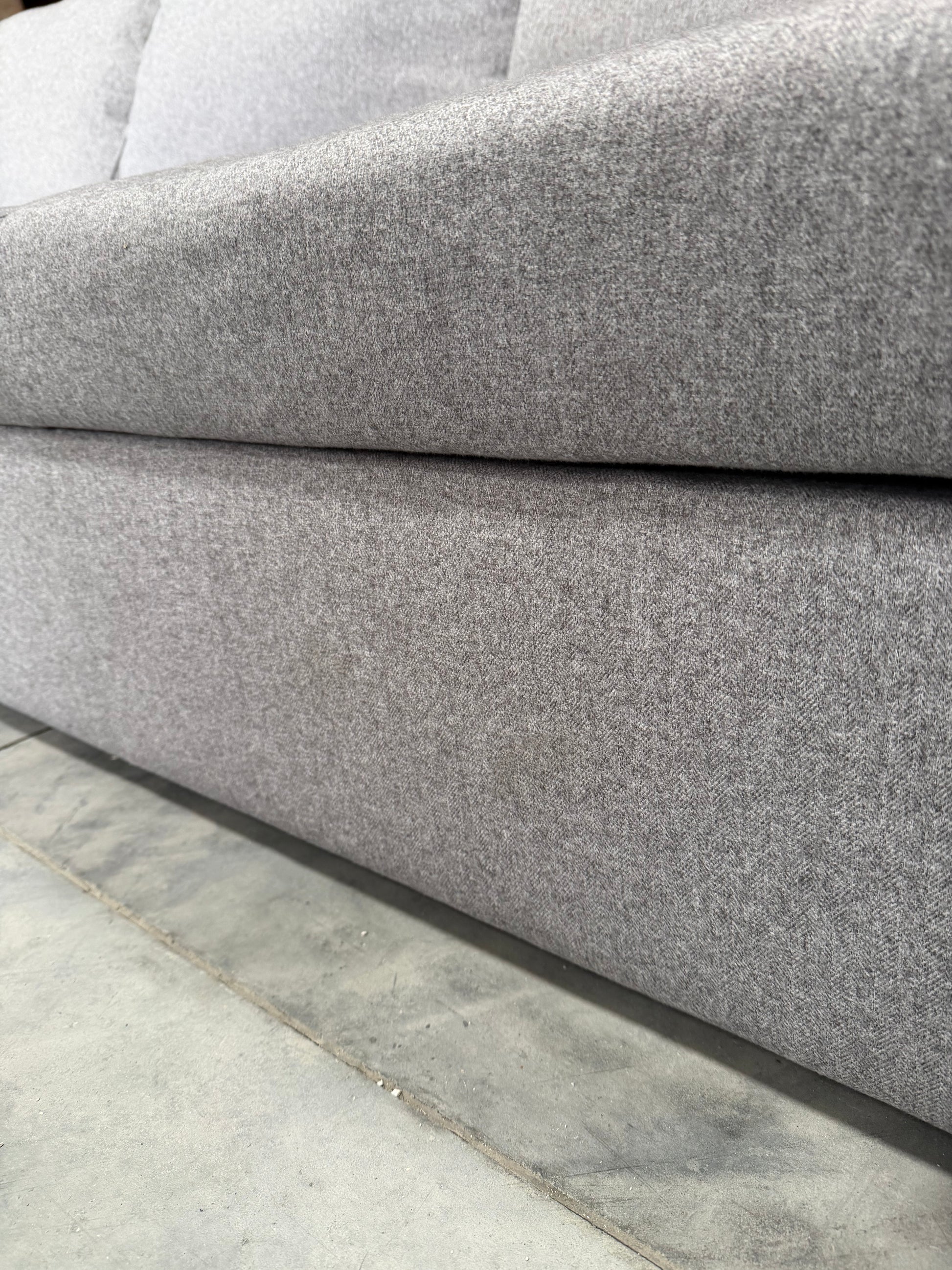 John Lewis Sofa Bed with Storage Sansa Splayed Arm in Tweed