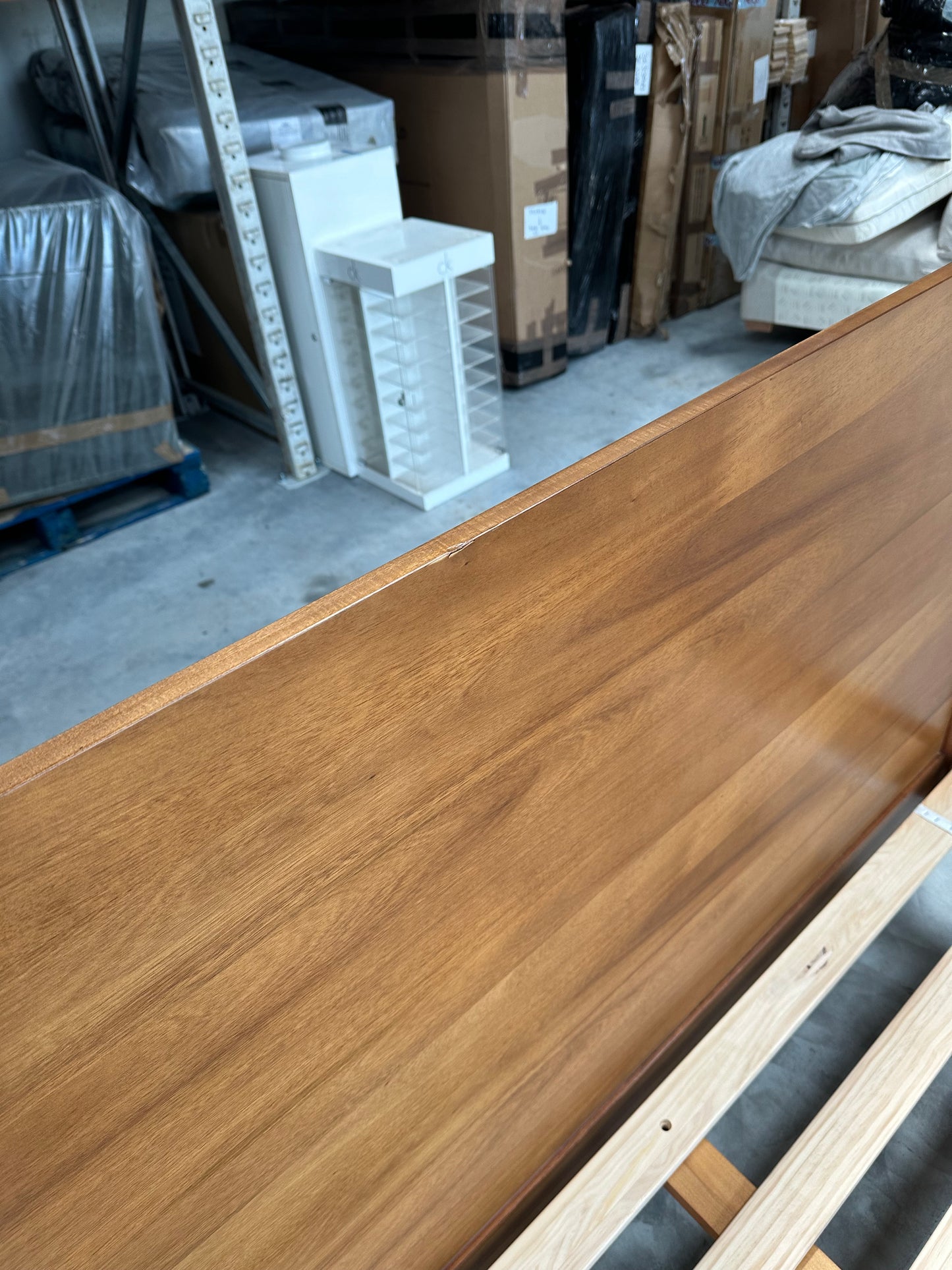 West Elm Mid-Century Wood Bed Frame, King, Acorn