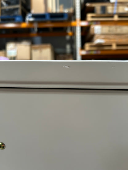 John Lewis Wilton 2 Drawer Bedside Cabinet, Linen