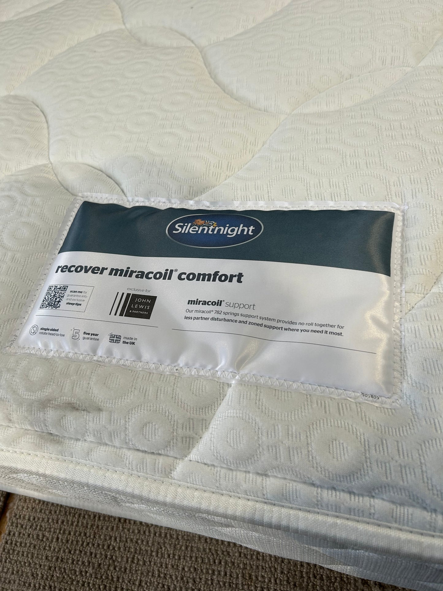Silentnight Recover Miracoil Comfort Double 135 Mattress